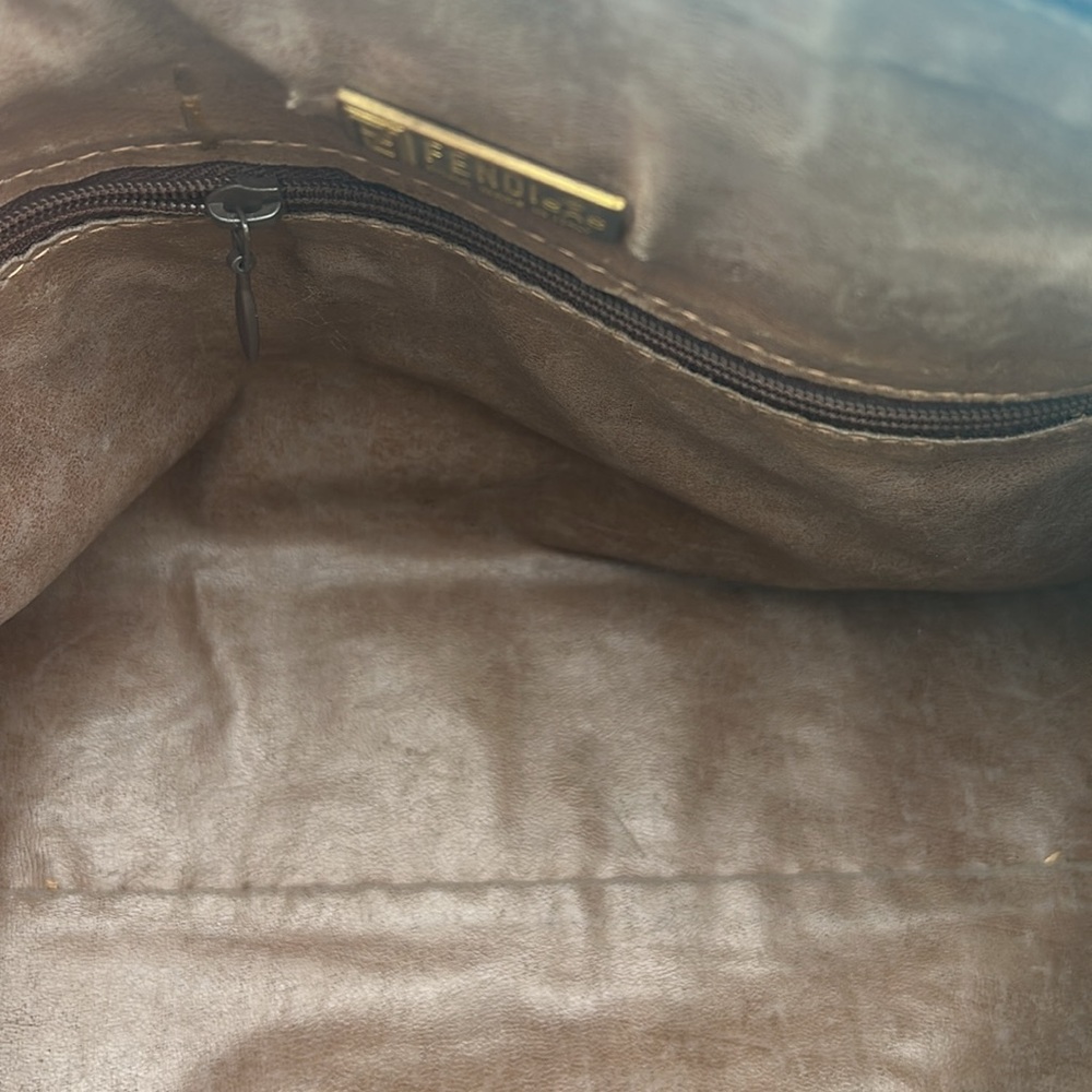 Fendi VINTAGE Zucchino FF Satchel Hand Bag - Picture 9 of 12